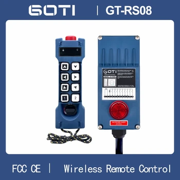 GT-RS08 Endüstriyel Kablosuz Vinç Vinç Uzaktan Kumanda 8 Tek hızlı Kanal Anahtarı GOTI 12V18-65V65-440V AC/DC Değiştirin F23-A + + 