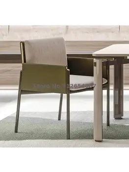 İtalyan Minimalist Yemek Sandalyesi Basit Oturma Odası tekli koltuk Tasarımcı Otel Modeli Odası kanepe Sandalye