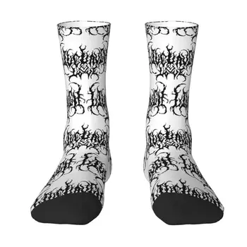 Kawaii Baskılı Ağır Metal Müzik Kaya Baskı Çorap Kadın Erkek Streç Yaz Sonbahar Kış Ekip Çorap