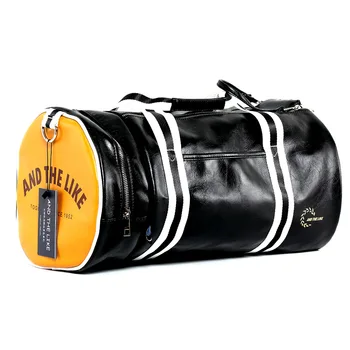2023 PU Deri Spor spor çanta Çok Fonksiyonlu Eğitim Spor omuz çantaları seyahat el çantası Çizgili Sac De Spor Kadın Erkek XA7