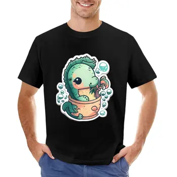 Sevimli Karikatür Denizatı T-Shirt boş t shirt erkek giyim