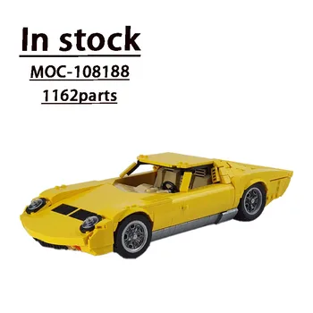 MOC-108188 Klasik Film Serisi Supercar P400 SV Ekleme Yapı Taşı Modeli * 1164 Parçaları Yetişkin Çocuklar Doğum Günü Oyuncak Hediye