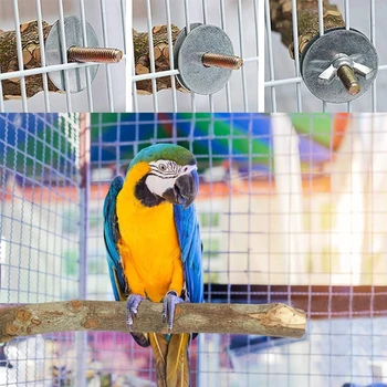 5 Parça Kuş Levrek Platformu Doğal Ahşap Ayakta Dalları toksik Olmayan Papağan Oyuncakları İstikrarlı Fırçalama İstasyonu Kafes Aksesuarları
