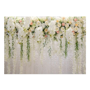 Çok fonksiyonlu Çiçek Duvar 210X150 cm Fotoğraf Backdrop Gül Düğün Parti Dekorasyon H1