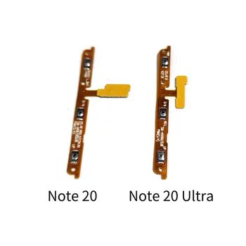 10 ADET Samsung Galaxy Not İçin 20 / 20 Ultra Güç Ses Düğmesi Flex Kablo Yan Anahtar Anahtarı kapalı Kontrol Düğmesi Onarım Parçaları