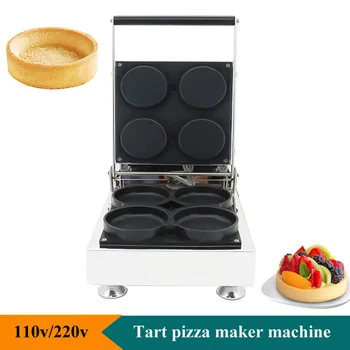 110v / 220v 10cm Ticari Waffle Kase Makinesi Krep Makinesi Pizza Tartlet 4 Mini Pizza Makinesi Pizza Gözleme Makinesi yapışmaz