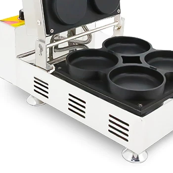 110v / 220v 10cm Ticari Waffle Kase Makinesi Krep Makinesi Pizza Tartlet 4 Mini Pizza Makinesi Pizza Gözleme Makinesi yapışmaz