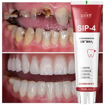 Sıp - 4 Probiyotik Diş Macunu Sp-4 Parlatıcı Beyazlatma Nefes Diş Sağlığı Ağız Diş Macunu BreathFresh Temizlik Taze Bakım I2M3