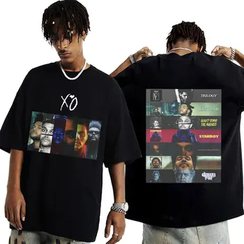 The Weeknd Albümleri Xo Grafik T Shirt erkek Hip Hop Punk Rock T-Shirt Erkek Kadın Moda Pamuk Büyük Boy T-shirt Streetwear Tops