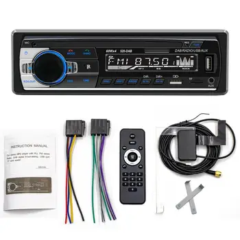Araba Radyo Din MP3 Video Oynatıcı Desteği USB flash sürücü TF Kart bluetooth Handsfree ISO Stereo Ses Sistemi