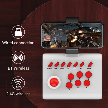 Taşınabilir Oyun JoystickGame Denetleyici 3 Bağlantı Modları Hassas Hassas Gamepad Desteği Turbo Seri Gönderme Anahtarı/PS4 / 3