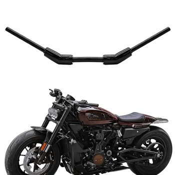 Toptan Motosiklet Aksesuarları Metalik Demir Parlak siyah motosiklet gidonu İçin Harley Sportster S Motosikletler