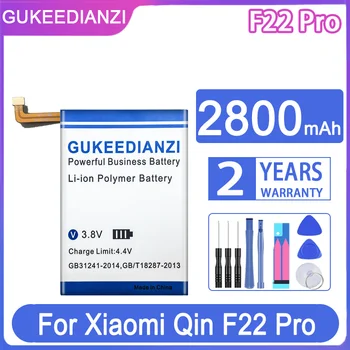 GUKEEDIANZI Yedek Pil F22 Pro 2800mAh Xiaomi Qin F22Pro Cep Telefonu Pilleri