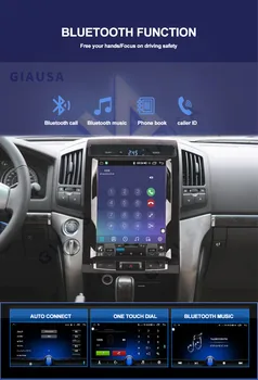 12.1 İnç Android 13 Araba otomobil radyosu Toyota Land Cruiser 200 İçin LC200 2008-2019 Tesla Stereo Araba Multimedya Oynatıcı GPS