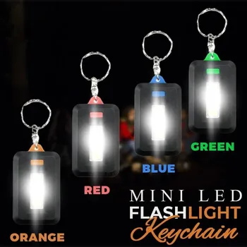 Mini Lamba anahtarlık yüzük Anahtarlık anahtar bulucu bulmak kayıp anahtarlıklar rastgele renk lambası Torch Anahtarlık led el feneri ışık