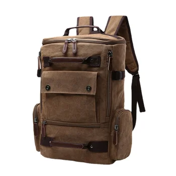 Keten sırt çantası erkek sırt çantası Büyük kapasiteli bilgisayar çantası Eğlence çok amaçlı seyahat çantası Kore versiyonu moda sırt çantası