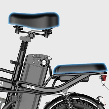 Elektrikli katlanır bisiklet küçük elektrikli bisiklet Ul Tra ışık far lityum pil koltuk ayarlanabilir rahat