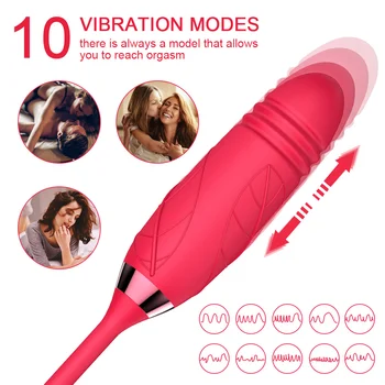 3 in 1 Gül Oyuncak kadın için vibratör Dil Yalama Klitoral Stimülatörü Sokmak G Spot Yapay Penis Klitoris Meme Licker Kadınlar için ürünler