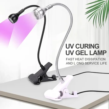 Lamba ultraviyole LED klips-On, lamba UV güneş ışığı USB Mini lamba UV jel kür lambası sizin için en iyi seçimdir
