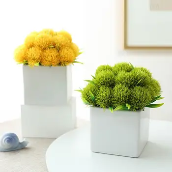 Yapay Karahindiba Buketi İpek Karahindiba Çiçekler Simüle Karahindiba Çiçek Topları Çarpıcı Ev Otel Dekor ile Hiçbir
