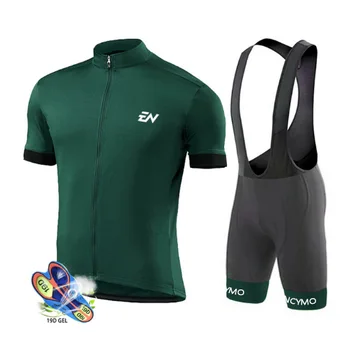 Bisiklet Forması 2022 ENCYMO Pro Takım Erkekler Set Yarış bisikletçi giysisi Takım Elbise Nefes Dağ Bisikleti Giyim Spor