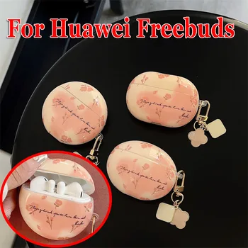 Moda Serin Kapak için Huawei Freebuds Pro 2 + Kılıf Sevimli Kız Kapak için Freebuds 5i 4i için Freebuds 5 Funda Huawei Kulakiçi