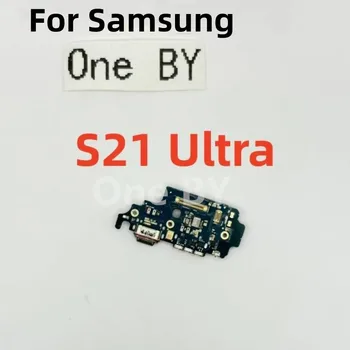 Samsung Galaxy Galaxy S21 Ultra S21U G991U G996U G998U USB şarj Portu Konektörü, Mikrofon Kartı Kablosu