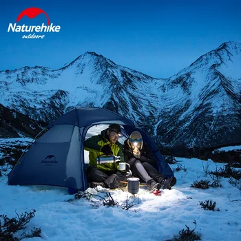 Naturehike Bulut Tepe 2 Kişi 4 Mevsim Kamp Çadır Ultralight 2.16 kg Açık Taşınabilir 15D Su Geçirmez Bağımsız Dış Çadır