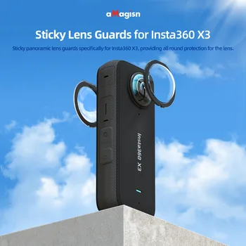 aMagısn İçin Insta360 X3 Lens Koruyucu Lens Koruyucu kapak kılıf 360X3 Koruma Koruyucu Aksesuarları aMagısn İçin Insta360 X3 Le