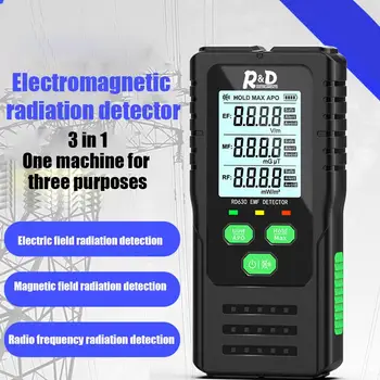 3in1 Elektromanyetik Alan radyasyon dedektörü Test Cihazı El Taşınabilir Frekans Çok Fonksiyonlu EMF Uyarmak Radyo Metre Metre Z1M3