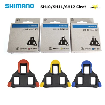Shimano Yol Bisikletleri Pedalı Cleat SH10 / SH11 / SH12 Cleat Bisiklet Kendinden kilitleme Pedallar Cleats kaymaz Bisiklet Ayakkabı Kapak Plakası Parçaları