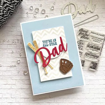 Yeni Tasarım Zanaat Baba Mutlu babalar Günü Doğum Günü Metal Kalıp Kesim Kesme Die Scrapbooking Albümü kendi başına yap kağıdı Kartı Kabartma Şablonlar
