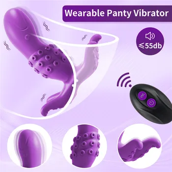 Yapay penis Vibratör Kadın Kablosuz Uzaktan Kumanda Klitoris Stimülatörü Seks Oyuncakları Kadınlar için Çift Masturbator Makinesi Ürünleri Yetişkin 18
