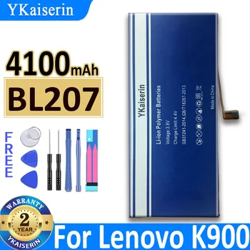 4100mAh YKaiserin Pil BL207 Lenovo K900 Cep Telefonu Yedek Bateria