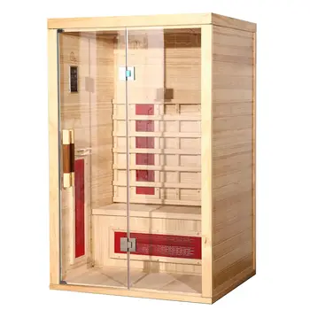 Aile kullanımı için sıcak satış 2 kişi kapasiteli kızılötesi sauna