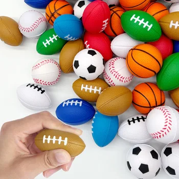 8 adet Mini Kabarık Topları Basketbol Futbol Tenis Lastik Top Oyuncaklar Tedavi Çocuklar Doğum Günü Partisi Favor Konuk Hediyeler Goodie Çanta Dolgu