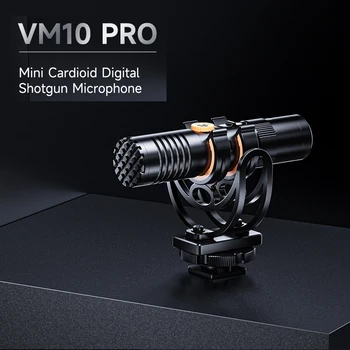 COMİCA VM10 PRO Kamera Mikrofon Kardioid Kondenser Mikrofon 3.5 mm Portu ile Anti-şok Dağı ve Rüzgar Muff Video Kayıt Röportaj