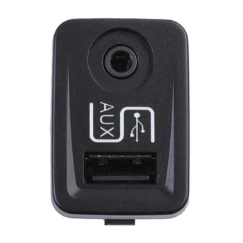 Araba Yardımcı AUX USB Bağlantı Noktası Soket Adaptörü için Uygun 500 1SJ82JXWAA 2012-2014 Yardımcı Giriş Aksesuarları