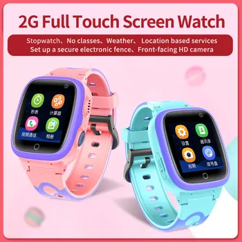 2023 YENİ H03 Çocuk Smartwatch Elektronik Çit Görüntülü Görüşme SOS Acil GPS Müzik HD Kamera Öğrenci Çocuklar Erkek Kız akıllı saat