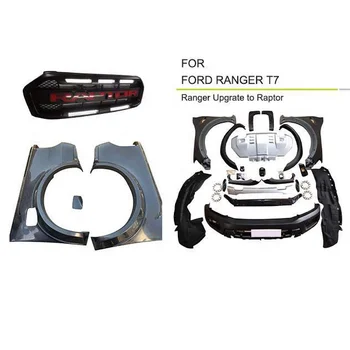 Vücut Kitleri 4x4 off road Ford Ranger için T7 yükseltme Raptor Vücut Kitleri Ford Ranger T7