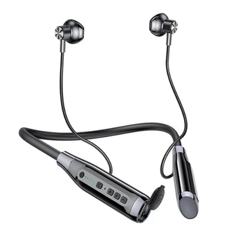 A12 Boyun Monte Bluetooth 5.0 Kulaklık Uzun Bekleme Kablosuz Takılabilir Grafik Kulaklık Yarı Kulak TWS