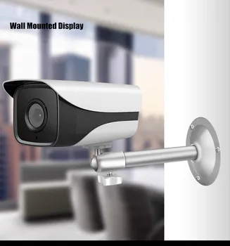 Evrensel M6 İplik Mini Projektör Standı 360 ° Dönme Ayarı CCTV Bullet Güvenlik Kamera Tavan Duvar montaj braketi Tutucu