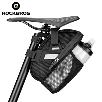 ROCKBROS Yağmur Geçirmez bisiklet selesi Çantası Bisiklet Arka Çanta Su cep şişesi Bisiklet Yansıtıcı Kılıfı Arka Koltuk Kuyruk Çantası