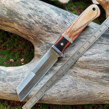 Kompakt Paslanmaz Çelik Açık hayatta kalma bıçağı Düz Bıçak, Taşınabilir Meyve Bıçağı, Kendini Savunma Aracı Kamp ve EDC
