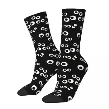 Komik erkek Çorap Karikatür Gözler Vintage Göz Desen Sokak Stili Dikişsiz Ekip Çorap Hediye Desen Baskılı