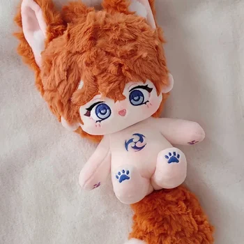 Anime Pamuk Giyinmek Yastık Maskot Oyunu Genshin Darbe Tartaglia 20cm Sevimli Peluş Doldurulmuş Bebek Vücut Peluş Cosplay Hediye