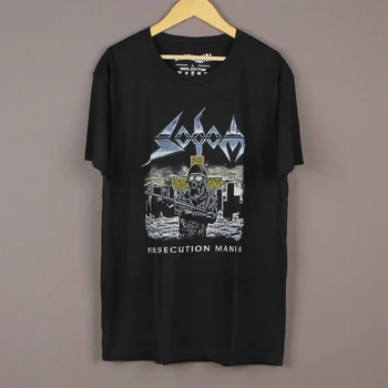 Sodom T-Shirt Zulüm Mania Alman Hız Thrash Metal Kreator İmha Slayer Erkekler Retro Yaz Pamuk Tee Gömlek