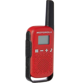 T42 Talkabout PMR446 2 Yönlü çocuk Walkie Talkie Taşınabilir Telsiz (2'li Paket) – Motorola Çözümü için Kırmızı