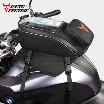 MOTOCENTRIC Motosiklet Yakıt Tankı Çantası Honda Yamaha Motocross Evrensel Güçlü Manyetik Navigasyon Yağ Yakıt Çantası Bisiklet Çantaları