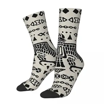 Mısır Mitolojisinde Aztek Kartal Ve Süsler Siyah Erkek Kadın Çorap Bisiklet Yenilik İlkbahar Yaz Sonbahar Kış Çorap Hediye
